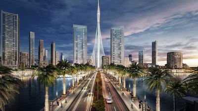 A rendering of Emaar Properties' Dubai Creek Harbour project. Courtesy Emaar Properties