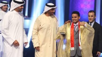 Yemeni poet Abdul Aziz Al Zaraei is crowned as the new Prince of Poets.