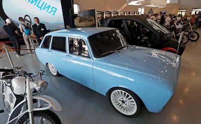 The CV-1 electric car may be heralding a new era for Kalashnikov. AP