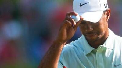 Tiger Woods struggled at Merion Golf Club.