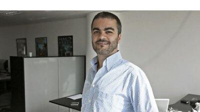 Waleed Kharma, the chief executive and co-founder of Piranha Byte, is looking for investors. Jeff Topping / The National