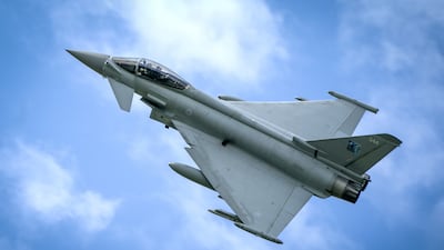 Typhoon fighter jets are being used to help defend the Gulf and Cyprus from Iranian missile and drone attacks. Getty Images