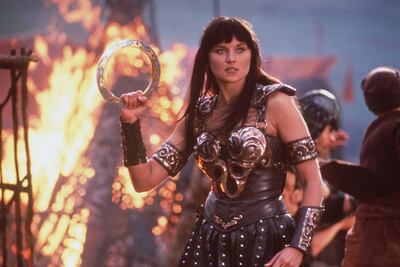 Lucy Lawless as Xena in 'Xena: Warrior Princess'. Courtesy NBC Universal