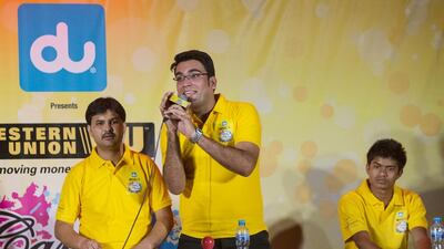 Pakistani Tayyab Tahir and Indian Deepak Sharma, both 25 perform. Christopher Pike / The National