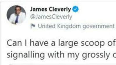 UK Minister of State for Middle East and North Africa James Cleverly, criticises ice cream company Ben and Jerry's. @JamesCleverly