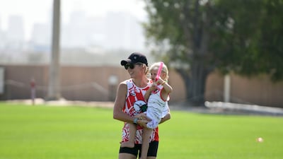 Spectators for rugby games at Dubai Police Academy, Dubai.