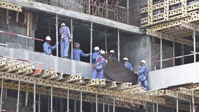 The reduction in fatalities follows the Height Aware safety programme, which aims to highlight injuries that occur in sectors such as construction, agriculture and the oil and gas industry. Antonie Robertson / The National