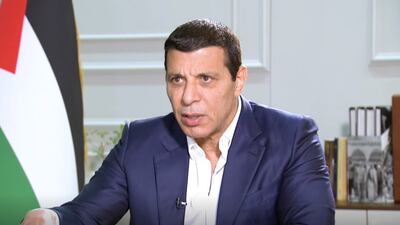 Mohammed Dahlan during an interview. Photo: Sky News Arabia