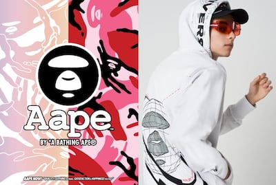 Aape by A Bathing Ape is online at Muudha. Courtesy A Bathing Ape