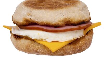 The classic McDonald's egg mcmuffin.