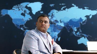 Vishaal Shah, the chief executive of Panache, moved to Dubai 10 years ago from Kenya to launch his own business. Satish Kumar / The National