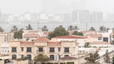 Hazy weather descends on Dubai. Antonie Robertson / The National.