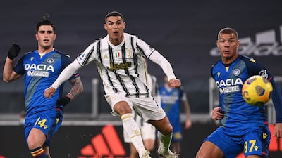 20) Goal No 20 of the season came against Udinese on January 3, 2021. AFP