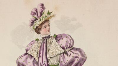 An illustration of a lady circa 1890. Photo: Instagram