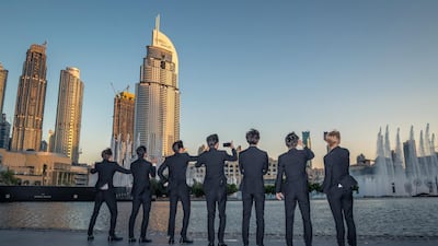 Seven members of the band made the trip to Dubai. Courtesy Dubai Tourism