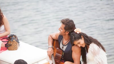 Hrithik Roshan and Katrina Kaif in a scene from Bang Bang. Courtesy Fox Star Studios and Empire International