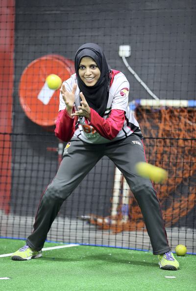 UAE cricket captain Humaira Tasneem. Pawan Singh / The National