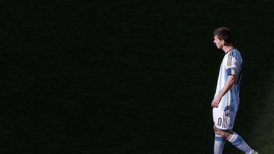 Lionel Messi shown during Argentina's last-16 win over Switzerland on Tuesday at the 2014 World Cup in Brazil. Paulo Whitaker / Reuters / July 1, 2014