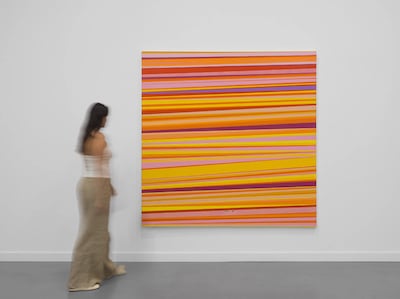 Tangerine Dreams at Ayyam Gallery explores how a single hue can evoke contrasting associations. Photo: Ayyam Gallery