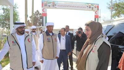 The Emirates Red Crescent Authority inaugurated the green zone at the Emirati-Jordanian refugee camp in Mraijib Al Fhood on October 19. All photos: Wam