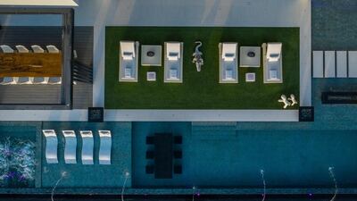 The property as seen from above thanks to drone footage. Courtesy Luxhabitat Sotheby's International Realty