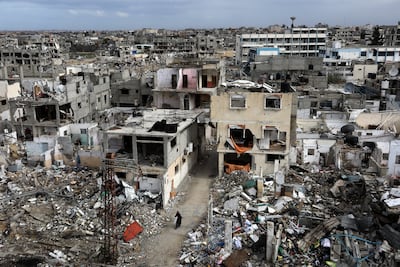 Gaza has been heavily damaged by two years of war. Getty Images