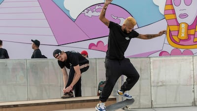 Skateboarders at Sole DXB