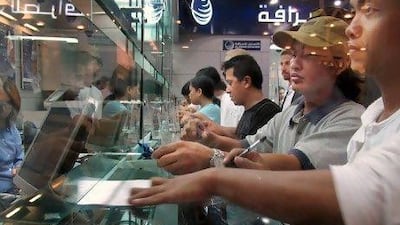 Abu Dhabi, United Arab EExpatriate workers in Abu Dhabi send money to the Philippines. Remittances make up about 10 per cent of the country's GDP.