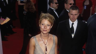 Gwyneth Paltrow, in Calvin Klein, arrives at the 72nd annual Academy Awards on March 26, 2000 in Los Angeles, California. Getty Images