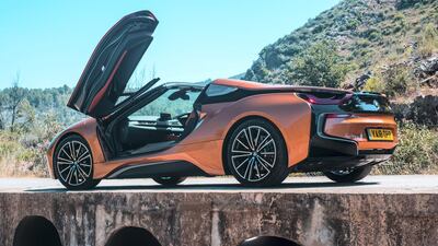 The BMW i8 Roadster. BMW