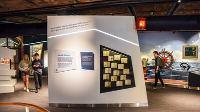 Inside the maritime museum. Liverpool had the world’s first commercial wet dock