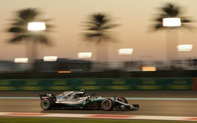 Valtteri Bottas during second practice for the Abu Dhabi Grand Prix. Reuters