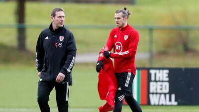 Wales' Gareth Bale during training. Reuters