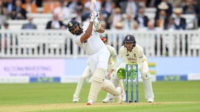 Rohit Sharma missed out on a century at Lord's on Thursday.