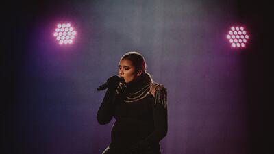 Gabby Barrett performs at the 54th annual Country Music Association Awards. Reuters