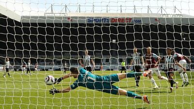 NEWCASTLE RATINGS: Martin Dubravka - 7: Routine early save from Dawson header and not troubled at all in first half. Comfortable stops from Bowen and Soucek shot just after break. Maybe should have saved Diop's header for opening Hammers goal. AFP