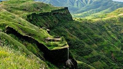 Nestled among green hills, centuries-old Sinhagad Fort is a popular getaway for Maharashtra state's residents. Shishir Sathe / Getty Images / Flickr RF
