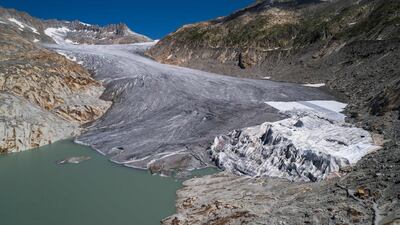 The Rhone Glacier in Switzerland. Alpine glaciers make up some of Europe's most spectacular scenery. AFP