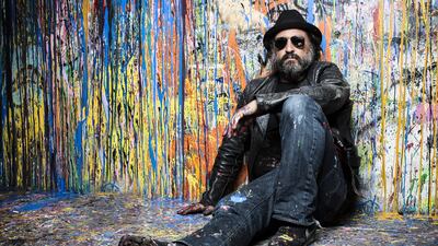 A portrait of Thierry Guetta, who is known as Mr. Brainwash. Some people believe the French, Los Angeles-based graffiti artist is actually Banksy. Photo: Thierry Guetta