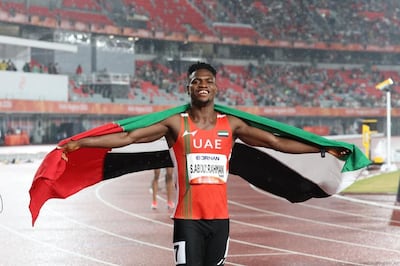 The UAE's Sulaiman Abdulrahman won silver in the men's 400m final. Photo: Wam