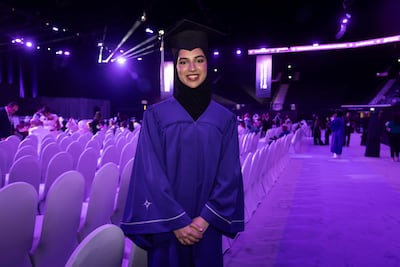 Hoor Ahli said the grand graduation ceremony was the perfect way to cap her university life. Antonie Robertson / The National