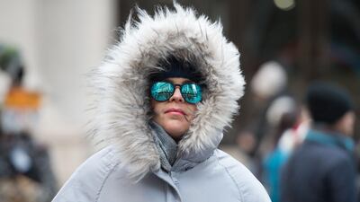 A cold day in New York City. Bryan R Smith / AFP Photo