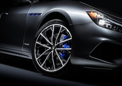 The hybrid version has a blue-tinted design scheme