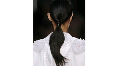 As seen on the New York and London catwalks, ponytails - whether worn high or low - will be a key look this season.