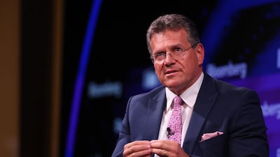 Maros Sefcovic, vice president of the European Commission. Bloomberg