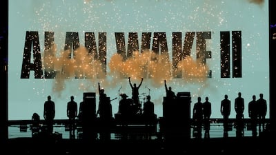 Rock band Poets of the Fall appeared as Old Gods of Asgard from Alan Wake 2 to put on a performance. EPA