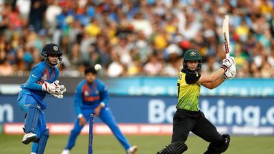 Meg Lanning batting for Australia. Getty