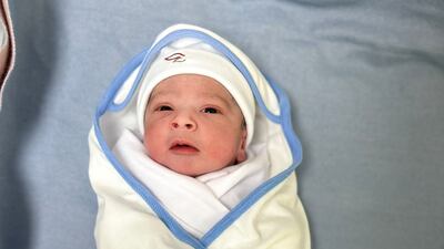 Emirati baby boy Hassan at Burjeel Medical City. Photo: Burjeel Medical City