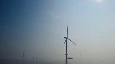 A wind farm off the coast of England is an example of the technology being promoted by Irena. Courtesy London Array Limited
