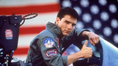 Tom Cruise stars as Maverick in Top Gun.